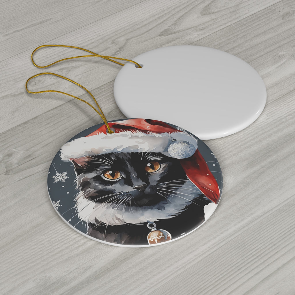 Ceramic Ornament - Christmas Cat     Item #8666364