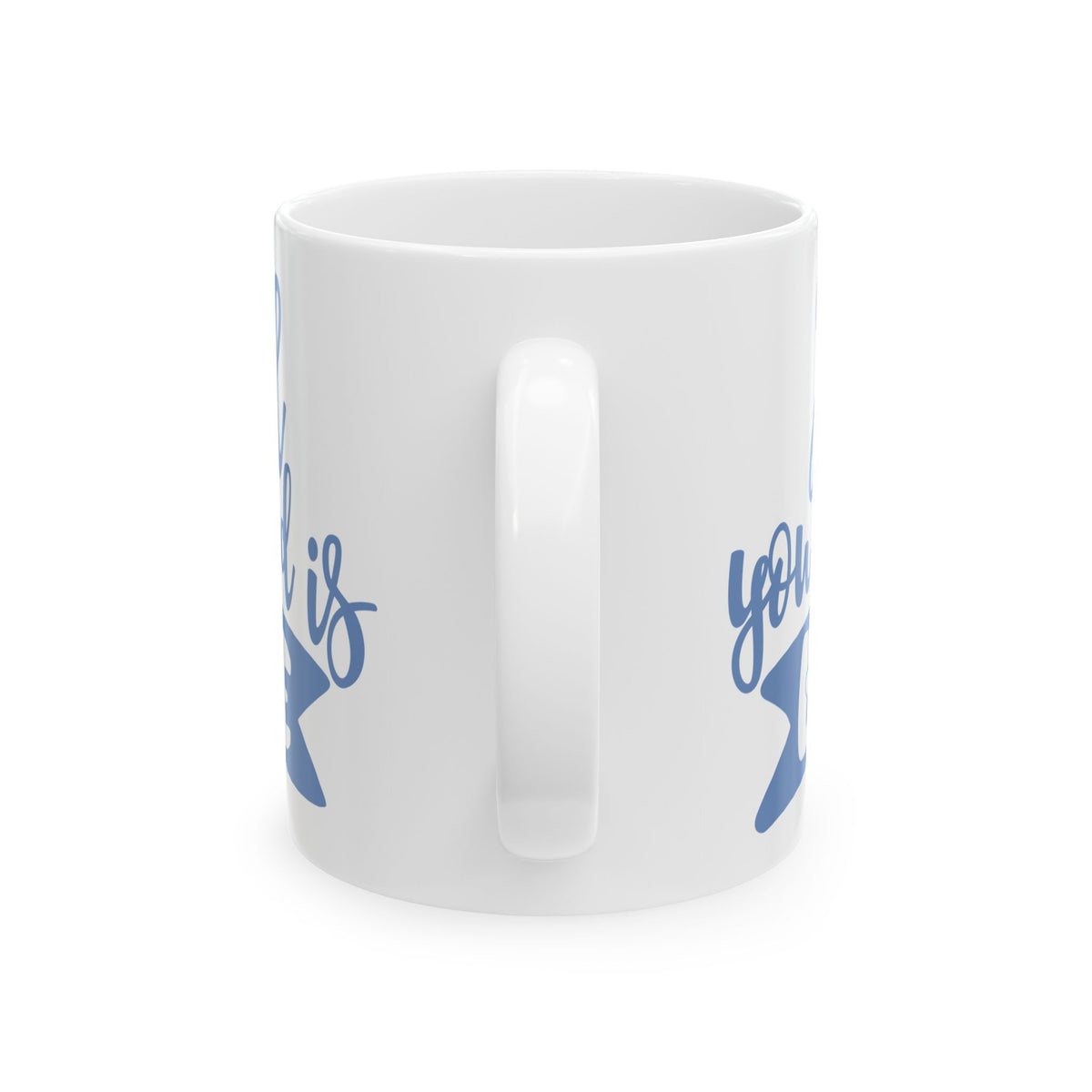 Ceramic Mug - "All You Need Is Love... and a Dog" Blue Paw Print Coffee Mug 11oz   Item #688152