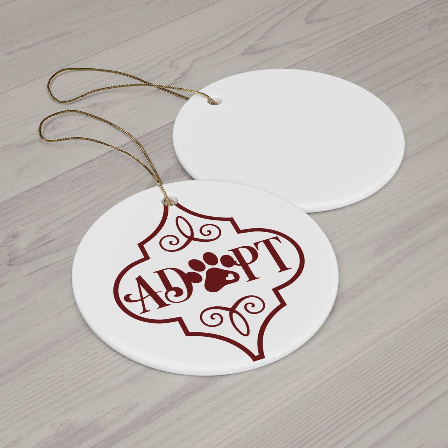 Pet Adopt Ceramic Disc Ornament      Item #6339424