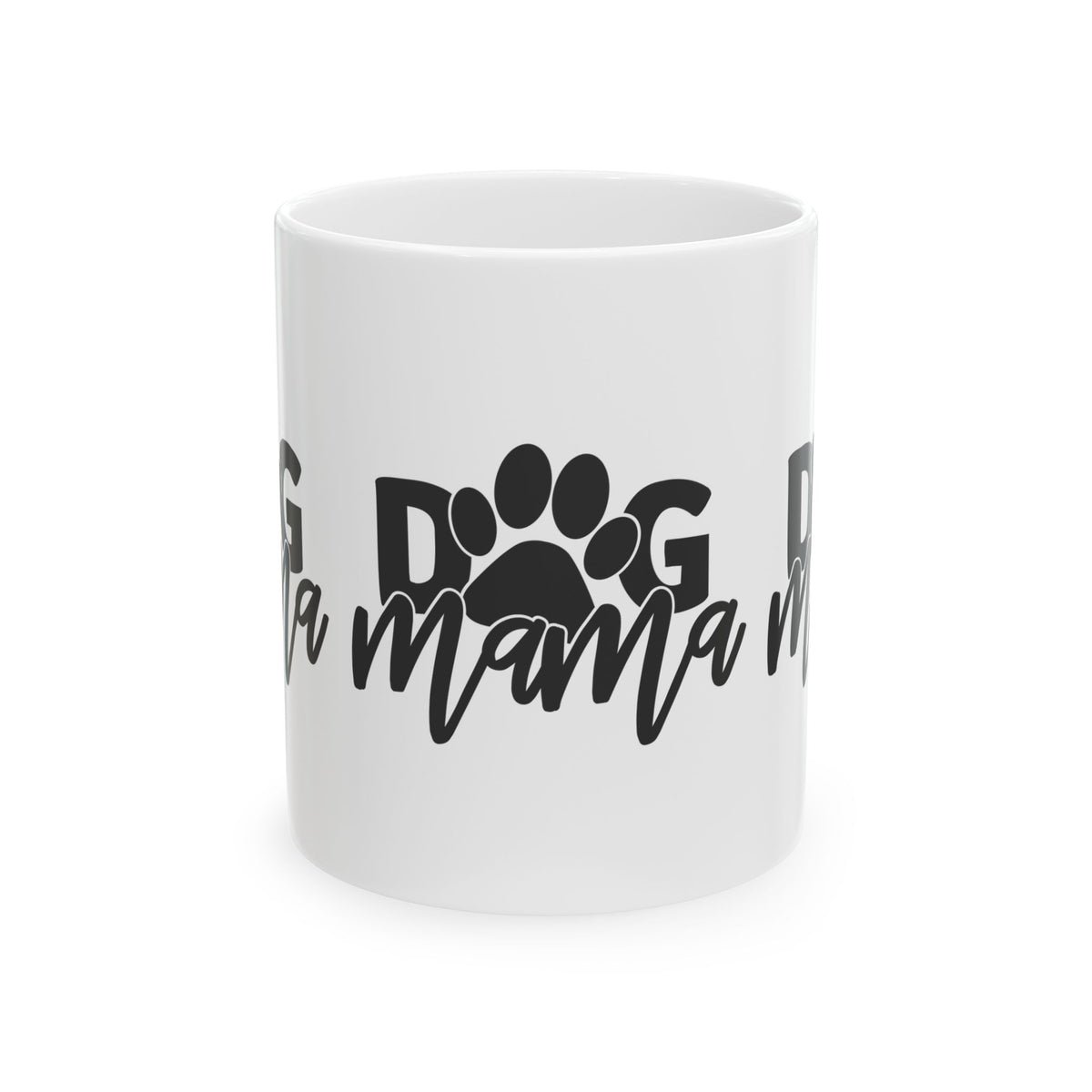 Dog Mama Ceramic Mug — Paw Print Coffee Cup 11oz    Item #965911