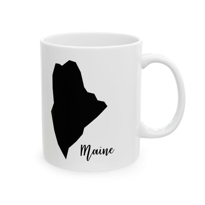 Maine State Silhouette Ceramic Mug – 11oz    Item #53745