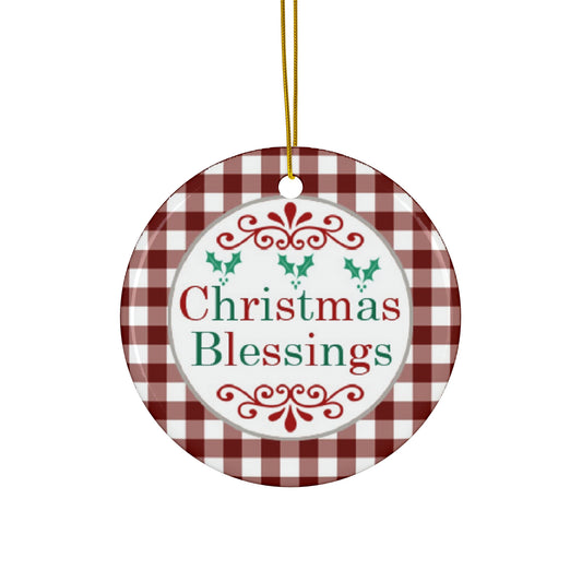 Christmas Blessings Ceramic Ornament      Item #2743402