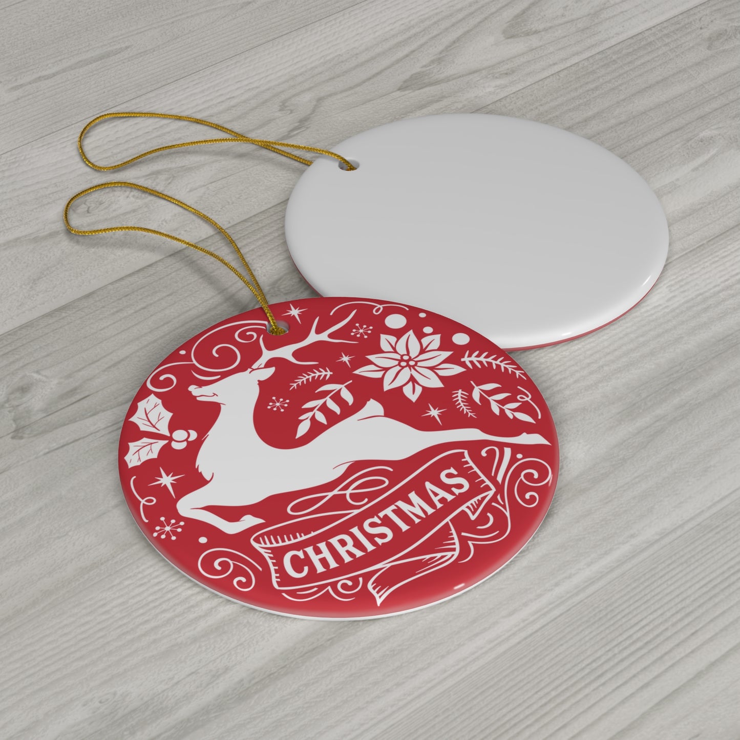 Christmas Ceramic Disc Ornament          Item #9095505