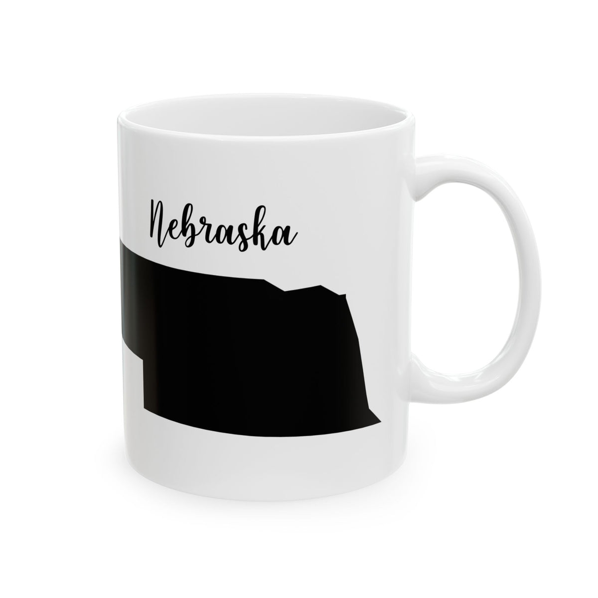 Nebraska State Silhouette Ceramic Mug – 11oz    Item #866253