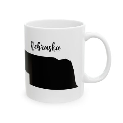 Nebraska State Silhouette Ceramic Mug – 11oz    Item #866253
