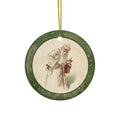 Santa Ceramic Disc Ornament         Item #924685
