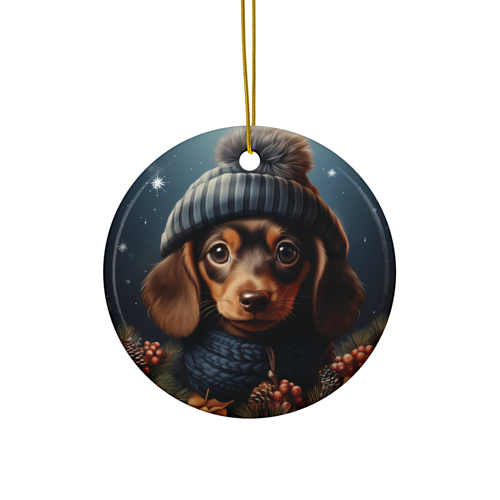 Dog Ceramic Disc Ornament            Item #919951
