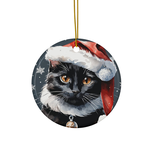 Ceramic Ornament - Christmas Cat     Item #8666364