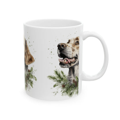 Golden Retriever Holiday Mug — Festive Dog Coffee Cup 11oz   Item #252356