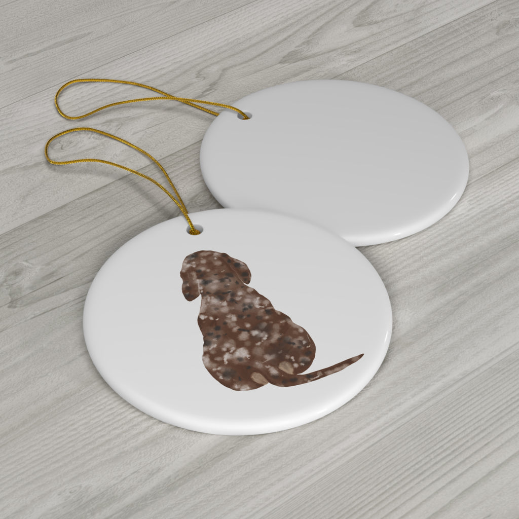 Dog Ceramic Disc Ornament        Item #4658987