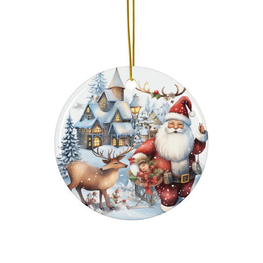 Ceramic Ornament - Santa     Item #9933801