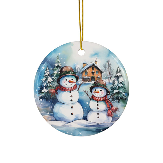 Ceramic Ornament - Snowman     Item #7249856