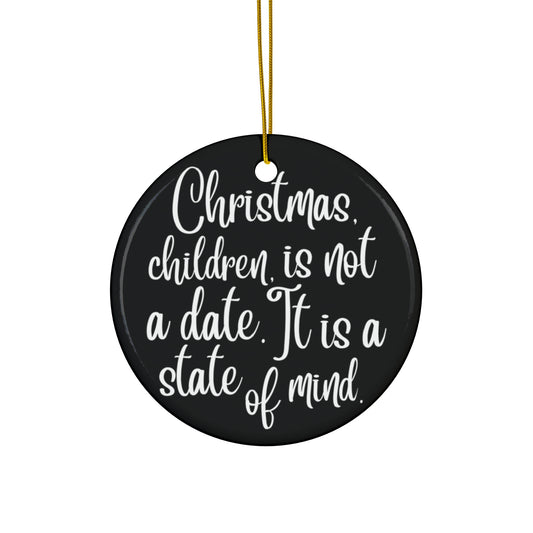 Christmas Children Ceramic Disc Ornament      Item #9146109