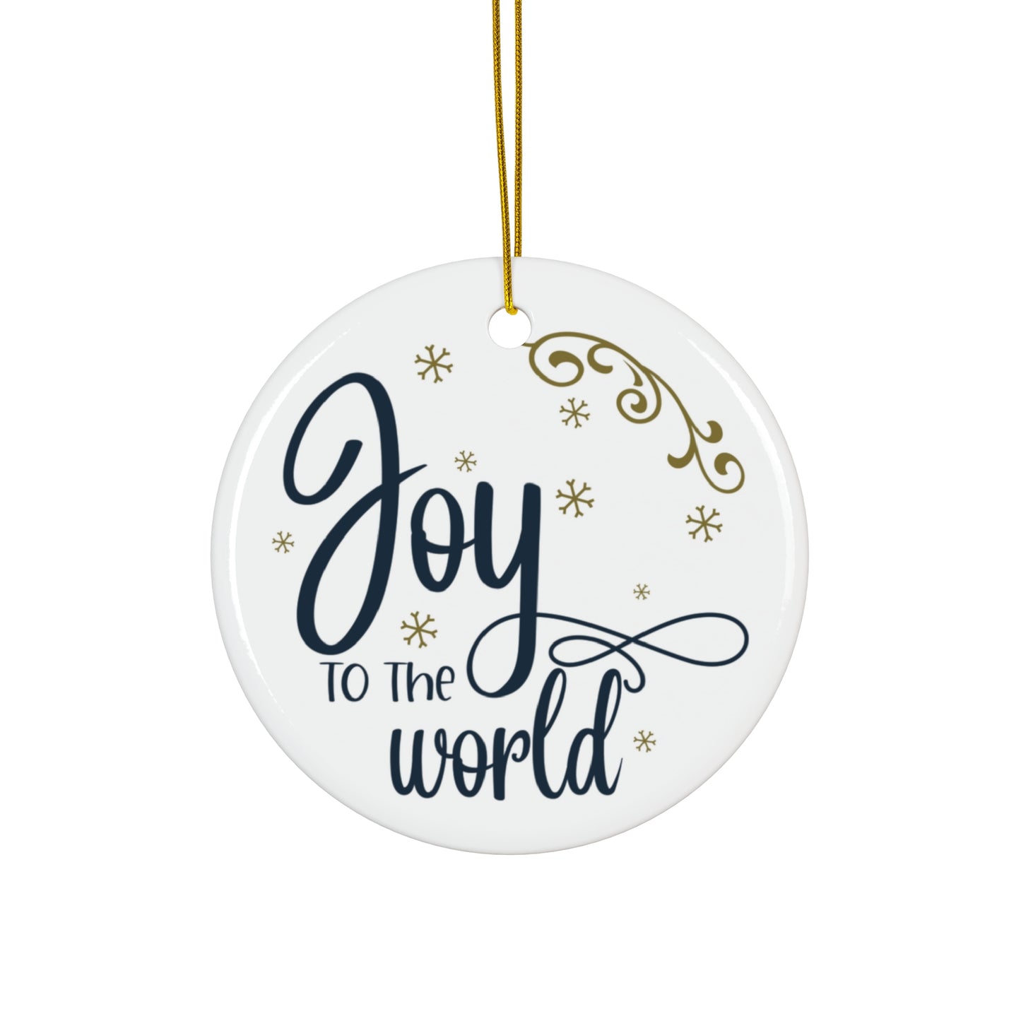 Joy To The World Ceramic Disc Ornament      Item #5782653