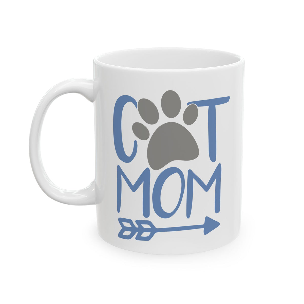 Ceramic Mug - Cute Mom Paw Print Coffee Mug 11oz    Item #706959