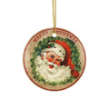 Santa Ceramic Disc Ornament         Item #7582203
