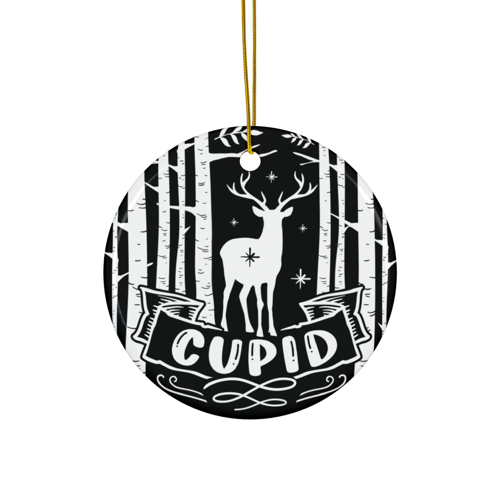 Cupid Ceramic Disc Ornament           Item #2337191