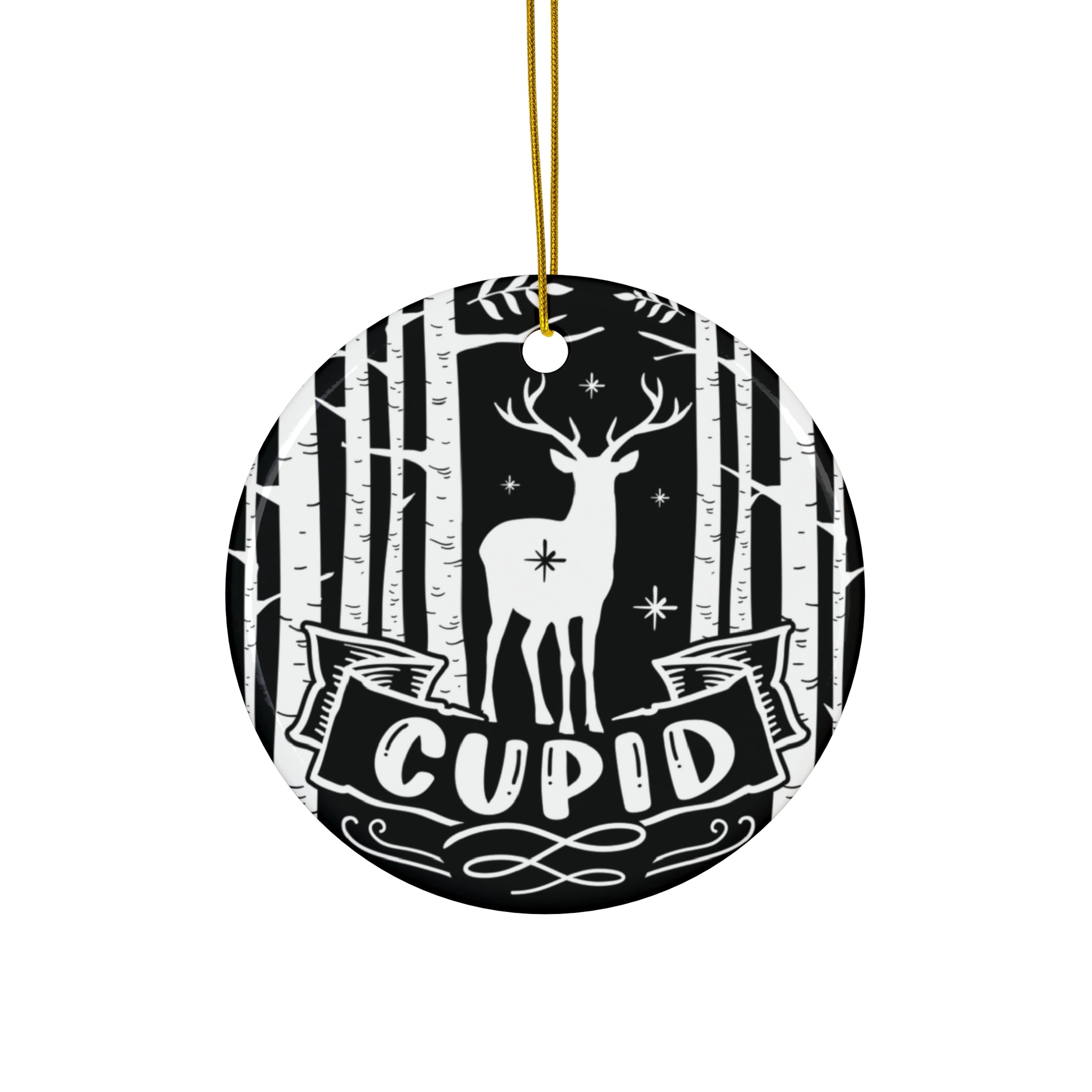 Cupid Ceramic Disc Ornament           Item #2337191