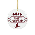 Frosty's Ski Resort Ceramic Disc Ornament        Item #5487849