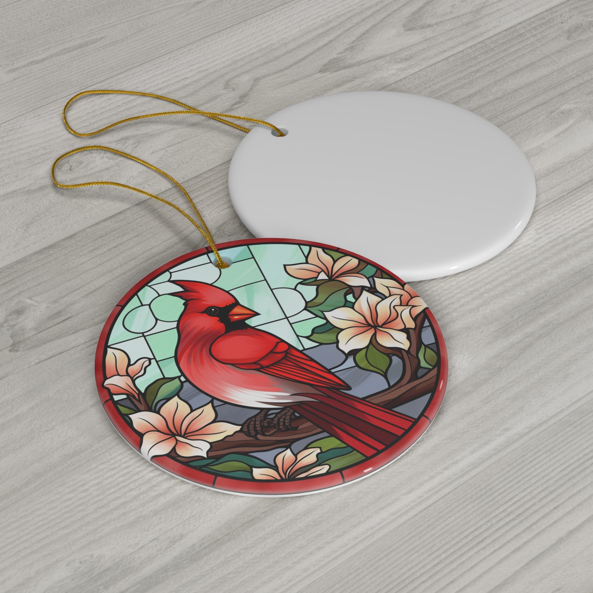 Christmas Cardinal Ceramic Ornament     Item #1434106 - Buckshot's Bargain Barn