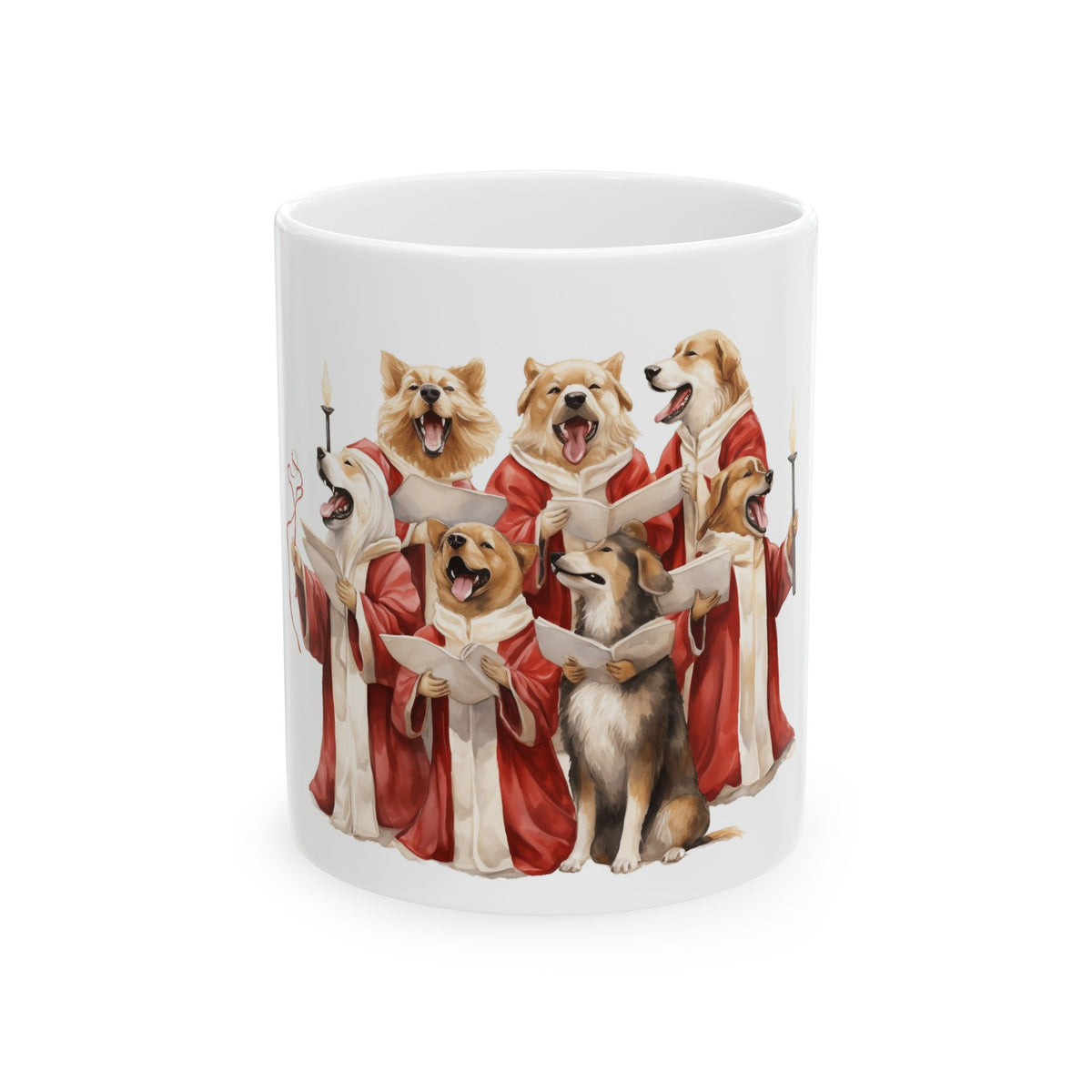 Christmas Choir Dogs Ceramic Mug 11oz  Item #263123
