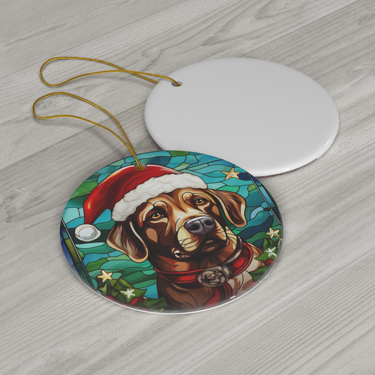 Ceramic Ornament - Christmas Dog     Item #7634207