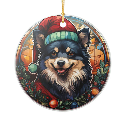 Schipperke Dog Christmas Ceramic Ornament Item #520494
