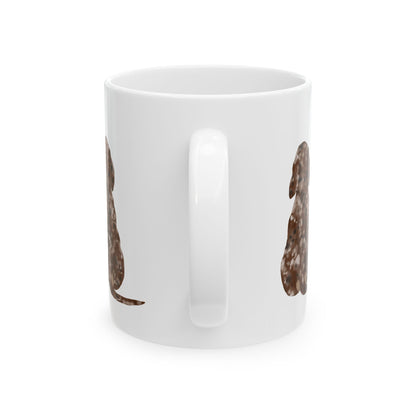 Dog Silhouette Mug – Back View Ceramic Coffee Cup 11oz    Item #958734