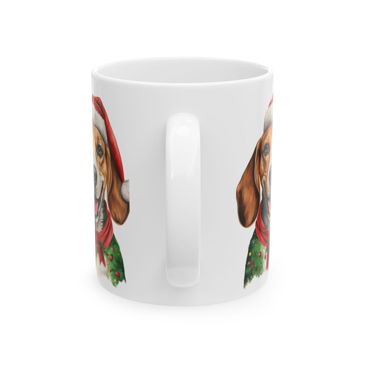 Christmas Beagle Mug – Festive Dog Coffee Cup 11oz   Item #544134