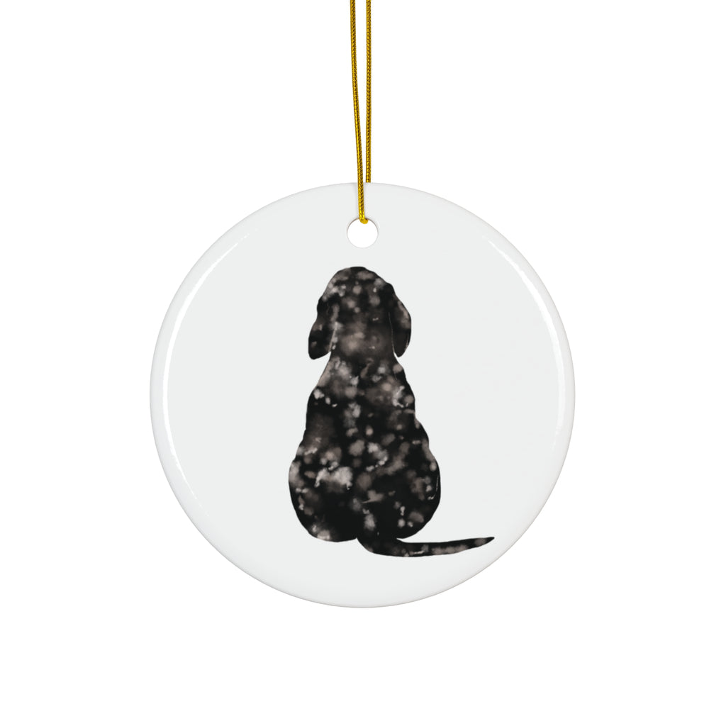 Dog Ceramic Disc Ornament      Item #4444204