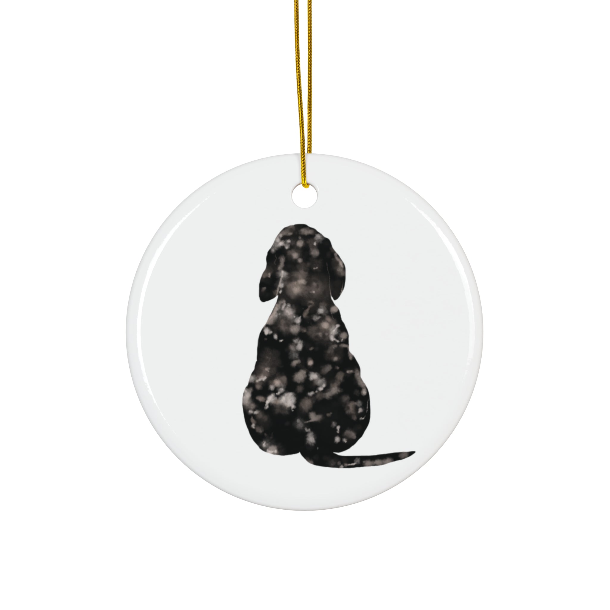 Dog Ceramic Disc Ornament      Item #4444204