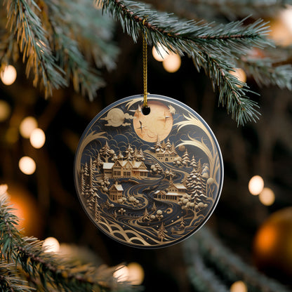 Winter Village Ceramic Ornament     Item #662444