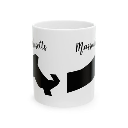 Massachusetts State Silhouette Ceramic Mug – 11oz    Item #589094