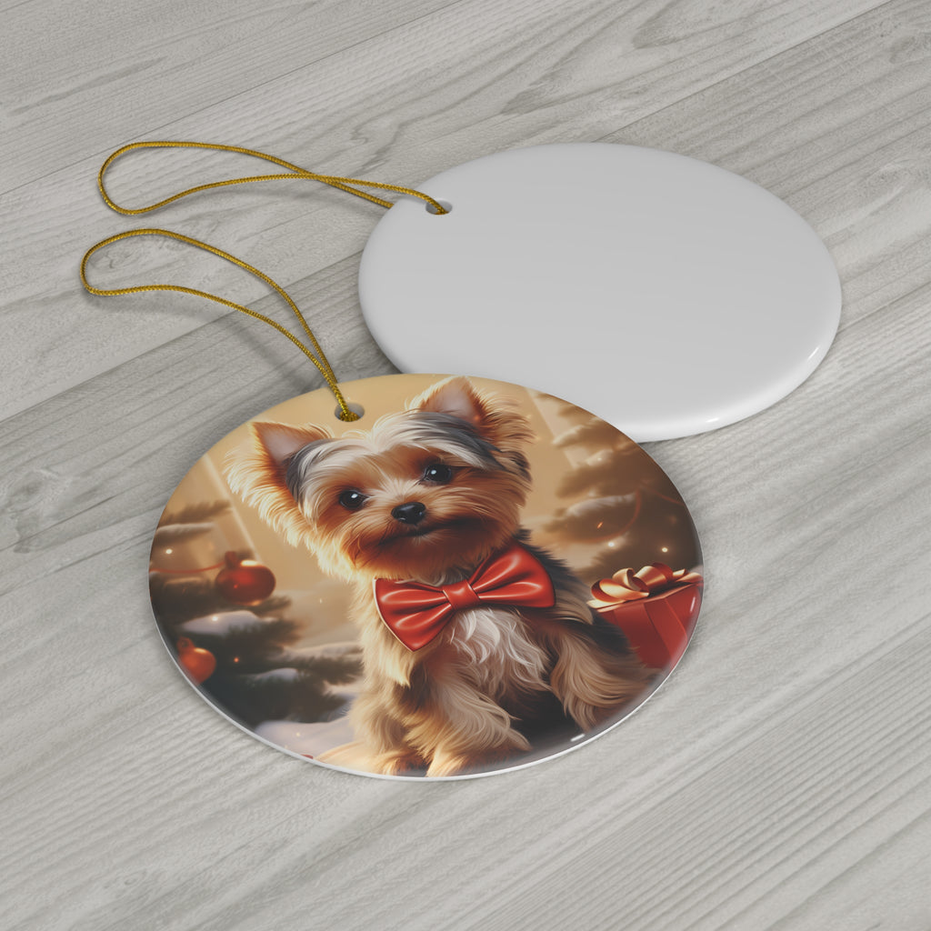 Dog Ceramic Disc Ornament          Item #8257538