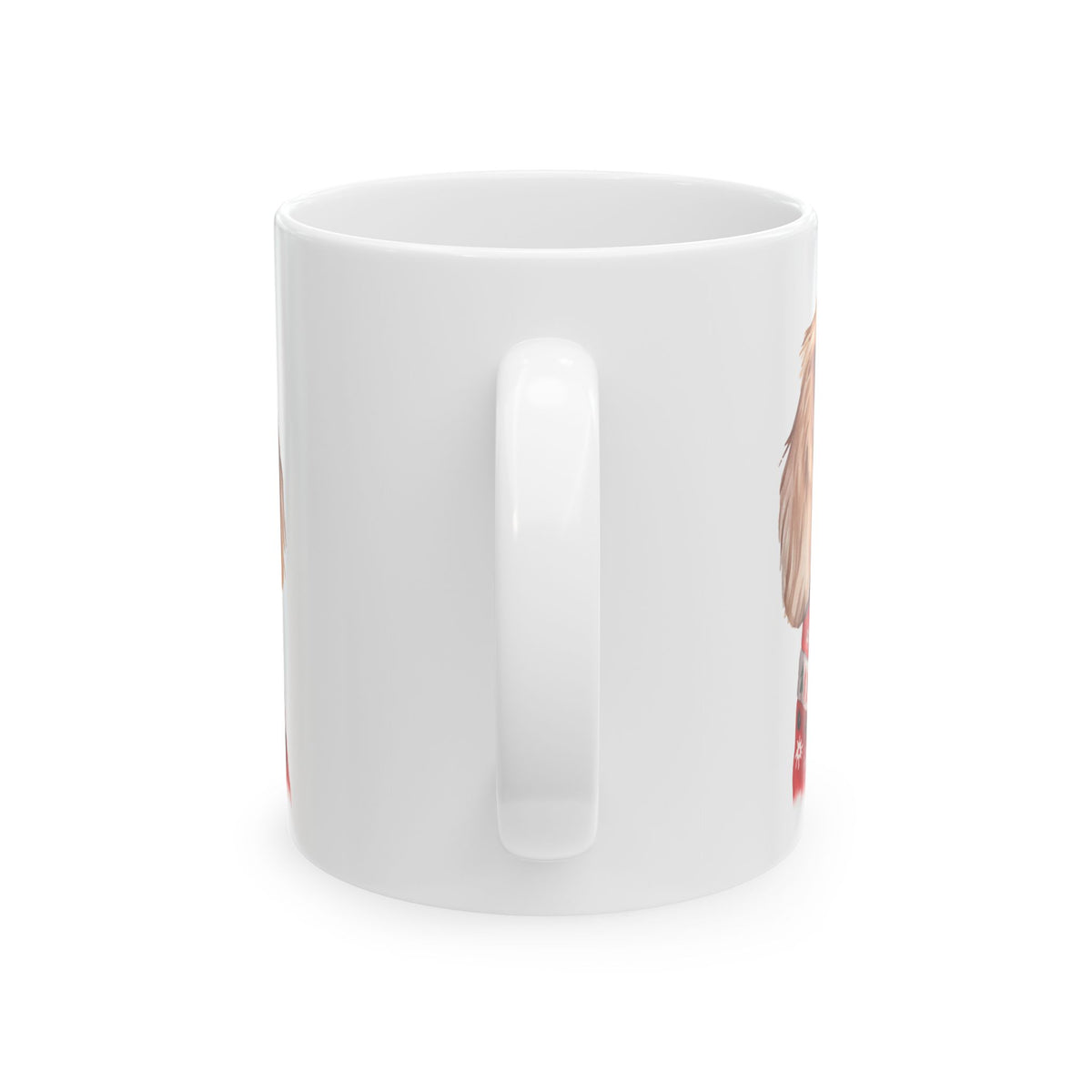 Dachshund in Christmas Sweater Ceramic Mug — Cute Holiday Dog Coffee Cup 11oz   Item #469654
