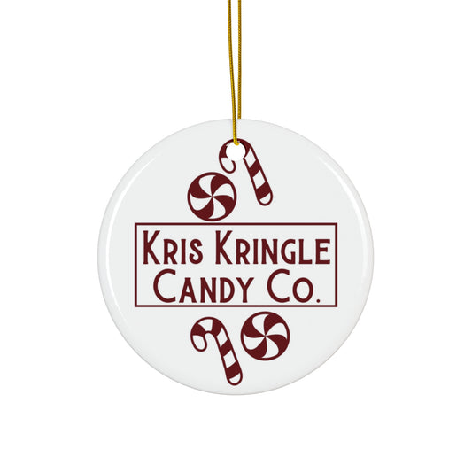 Kris Kringle Candle Co Ceramic Disc Ornament        Item #1196616