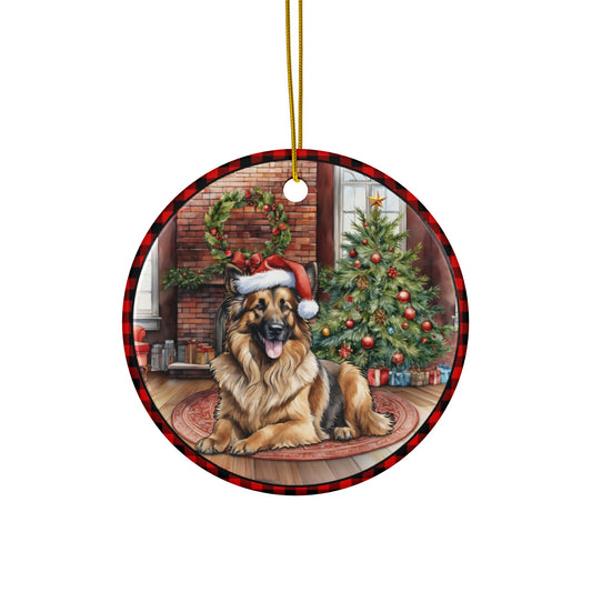 Ceramic Ornament - Belgian Tervuren Christmas Dog       Item #980659