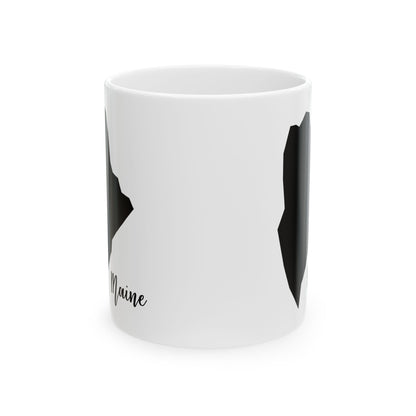 Maine State Silhouette Ceramic Mug – 11oz    Item #53745