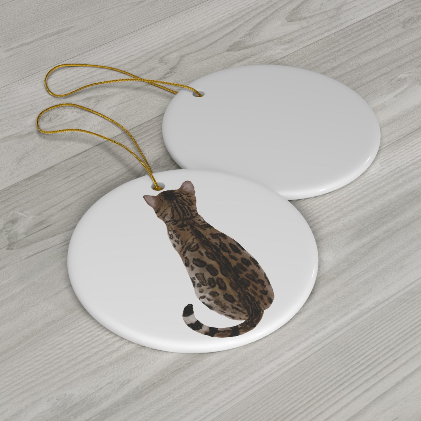 Cat Ceramic Disc Ornament       Item #6916481