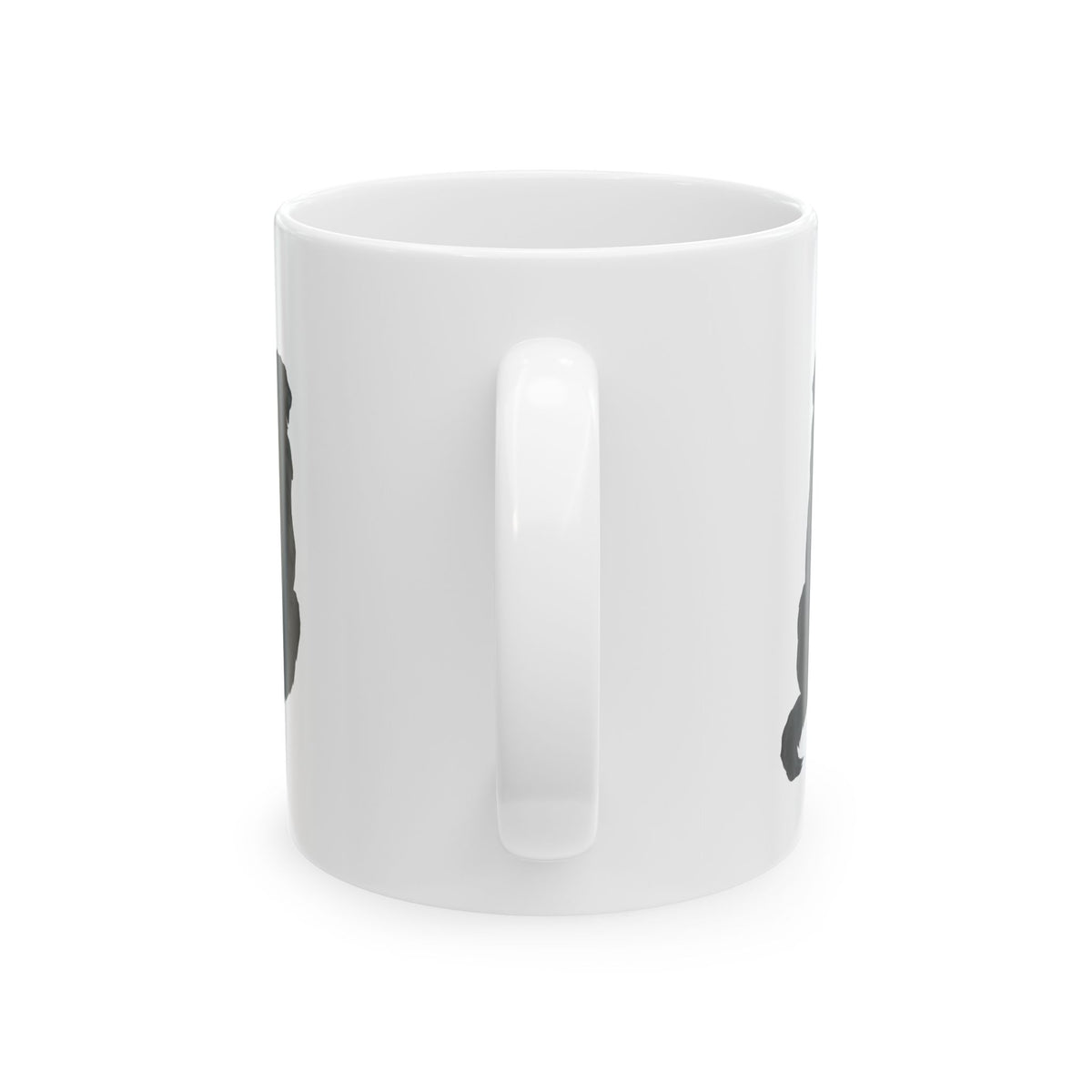 Black Dog Silhouette Ceramic Mug — Cute Pet Lover Coffee Cup 11oz   Item #504688