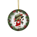 Xmas Kid Ceramic Disc Ornament       Item #8584786 - Buckshot's Bargain Barn