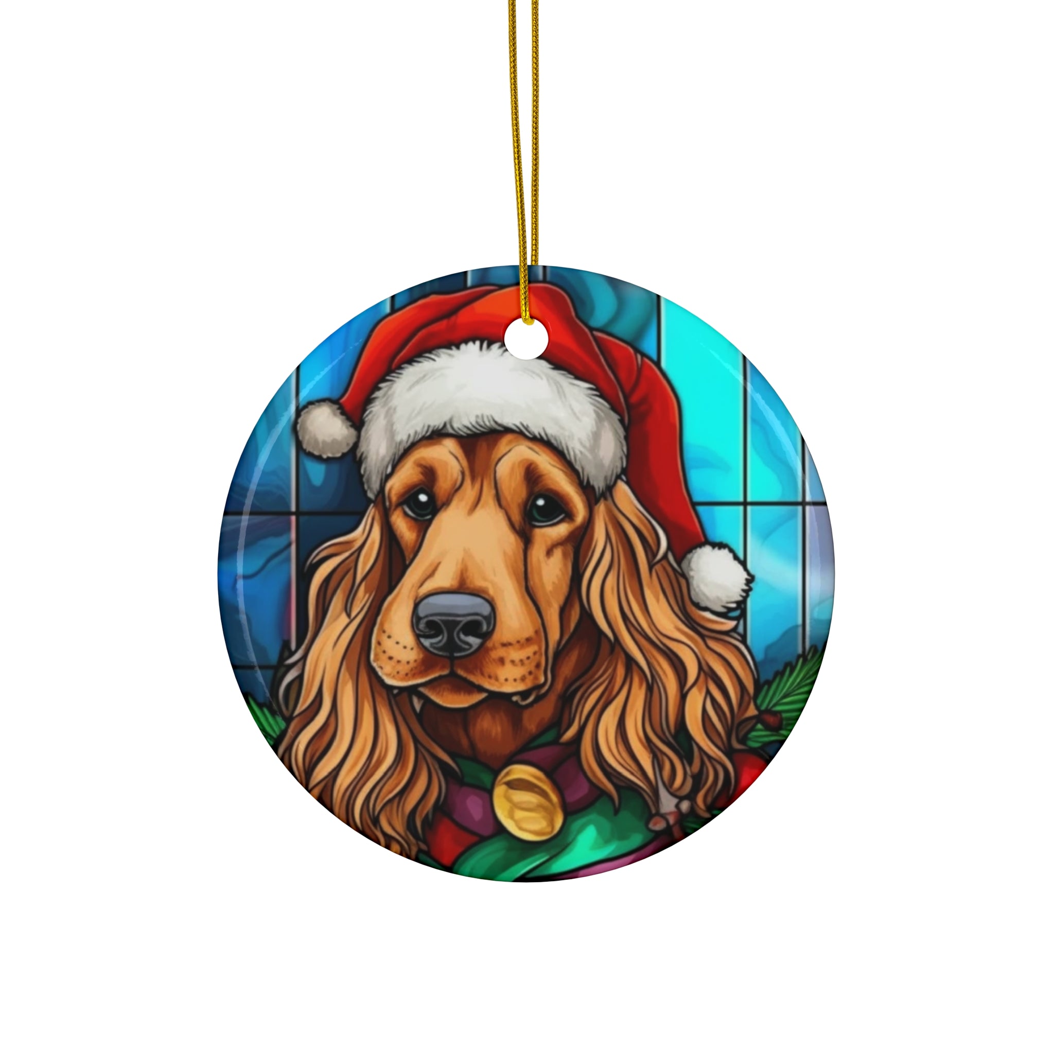 Dog Ceramic Disc Ornament           Item #4893625