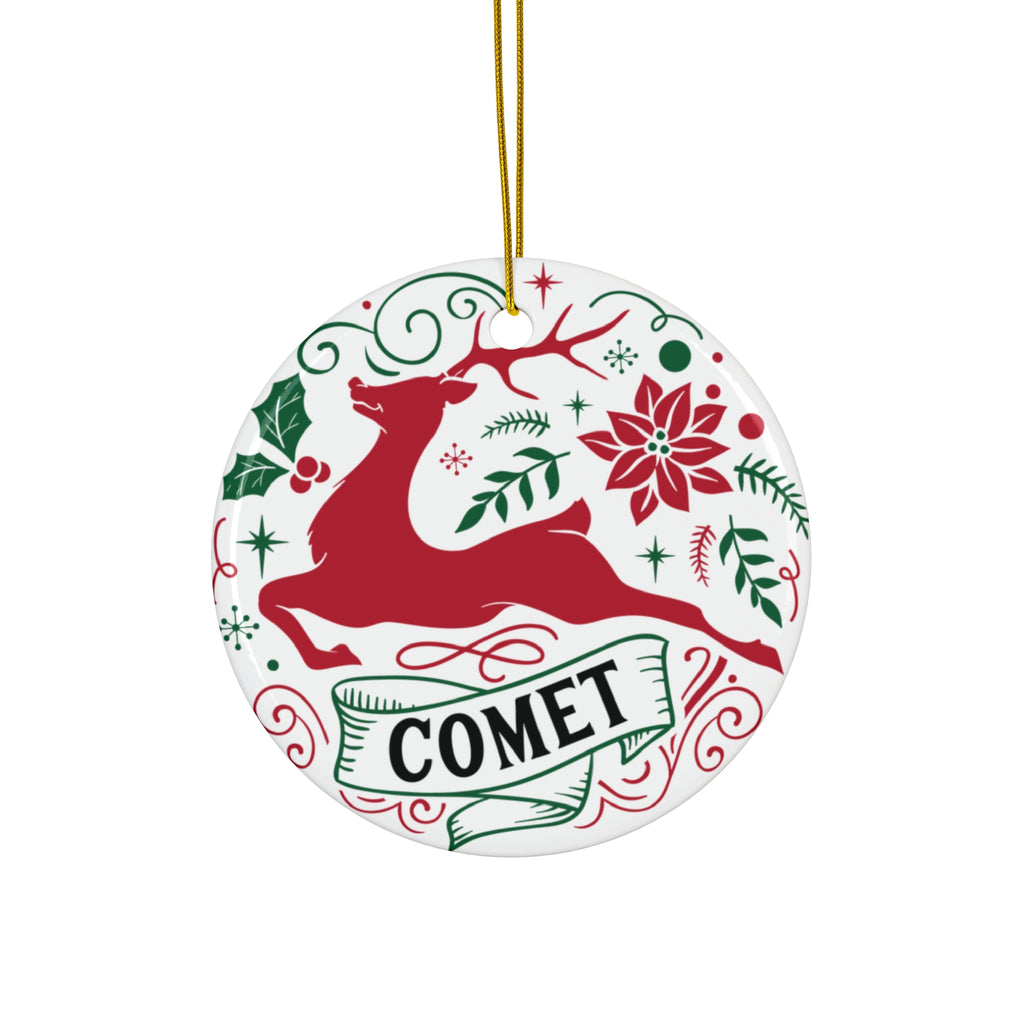Comet Ceramic Disc Ornament        Item #359902