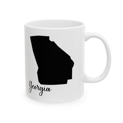 Georgia State Silhouette Ceramic Mug – 11oz    Item #595169