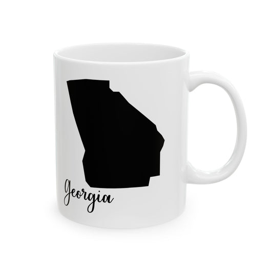 Georgia State Silhouette Ceramic Mug – 11oz    Item #595169