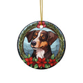 Christmas Dog Ceramic Ornament        Item #2747011 - Buckshot's Bargain Barn