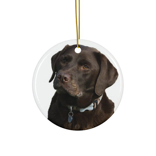 Labrador Retriever Ceramic Disc Ornament            Item #7683173