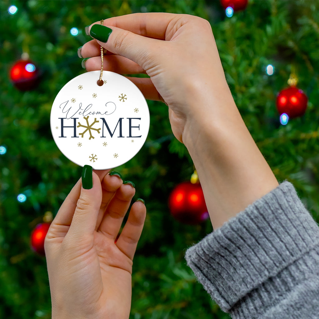Welcome Home Ceramic Disc Ornament        Item #5803159