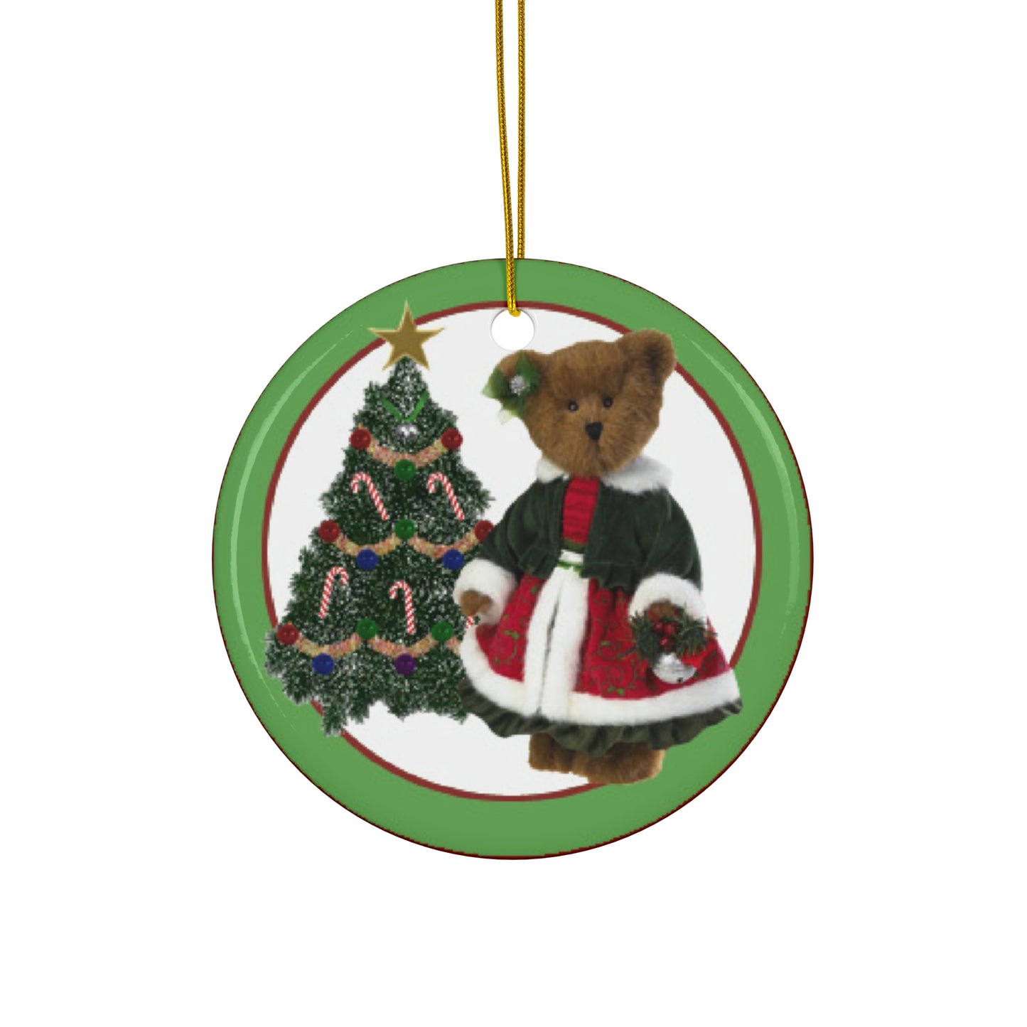 Bear Ceramic Disc Ornament          Item #7467578