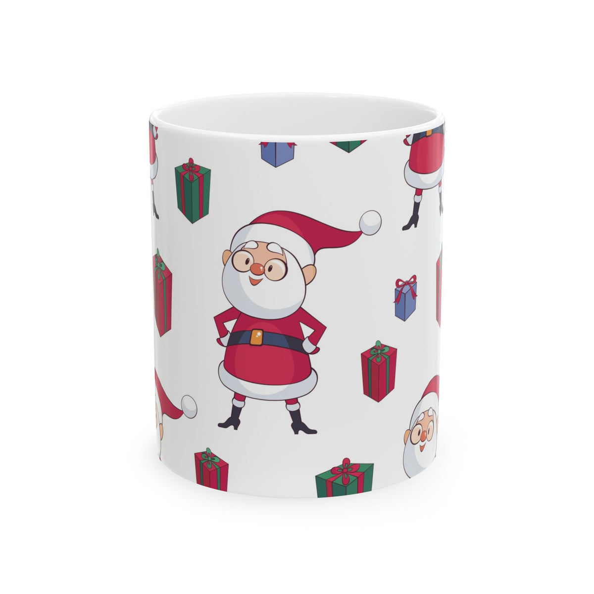Cute Santa & Gifts Christmas Ceramic Mug 11oz   Item #360683
